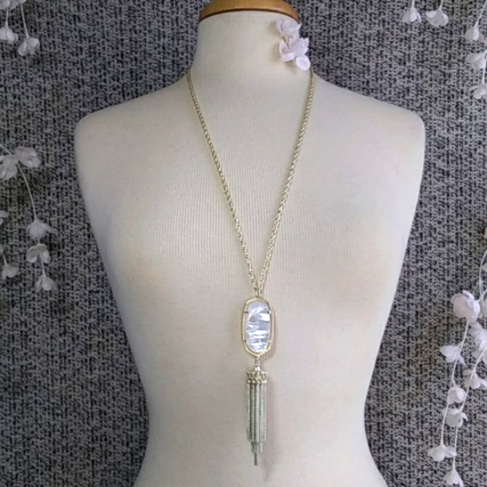 NIB Kendra Scott Rayne Ivory Mother of Pearl Necklace